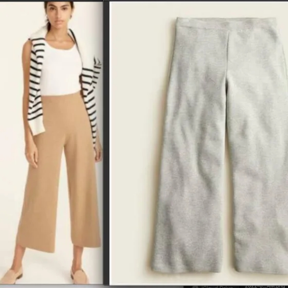 J Crew wide-leg sweater pants